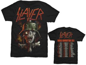 Katil T Shirt toptan satış-Erkek T Shirts Slayer Dünya Hakimiyeti Turu Otantik Resmi Lisanslı T shirtKreator