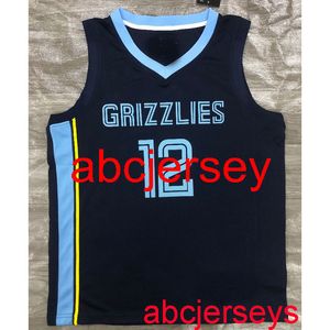7 styles 12# Morant 2021 dark blue basketball jersey Men's S,M,L,XL,XXL Vest
