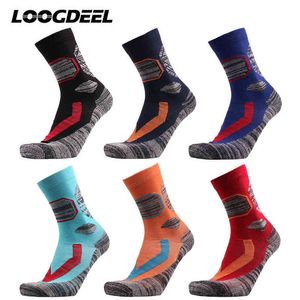 Loogdeel yetişkin açık spor çoraplar kış sıcak çorap kalınlaştırılmış havlu alt emme ter dağcılık yürüyüş kayak çorapları y1222