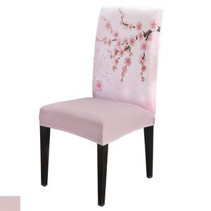Krzesła okładki kwiaty gałęzie Piękne rośliny okładka do jadalni krzesła stołowe kuchenne obrus domowy wystrój domu