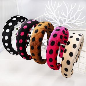 Moda Spugna Dot Fasce per capelli per le donne Ragazze Fascia per capelli Accessori per capelli Haarband bandeau cheveux diademas para