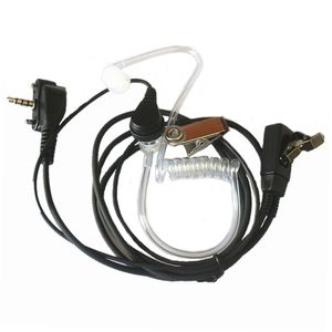 3.5mm Covert Acoustic Air Tube Słuchawki Słuchawki Słuchawki PTT MIC dla Vertex Standard Dwukierunkowy radio VX-132 VX-150 VX-210 VX-210A2 VX-228 VX-230