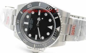 Mecânica Mens Top Quality ZZF FÁBRICA 114060LN 114060 Não Data 904L SS / SS ZZF ETA 3130 Diver Uni-direcional Cerâmica Bezel Relógios