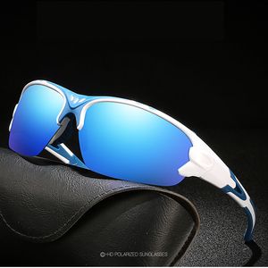 Solglasögon Polariserade Mens och Kvinnor Fiske Spectacles Kör Cykling Sportutrustning Glasögon Vindskyddad Solglasögon UV Skydd med Case Clean Cloth