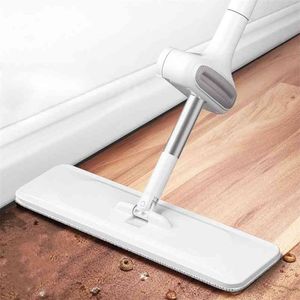 Lavaggio a mano Lazy Mop Magic Flat Squeeze 360 Rotante Pavimento in legno Prodotti per la pulizia della casa 210805