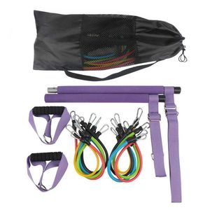 Resistance Band Elastic Rope Tensioner Strength Training Fitness Equipment Set Yoga Pull Rope Elastic Fitness Exercise Tube Band H1026