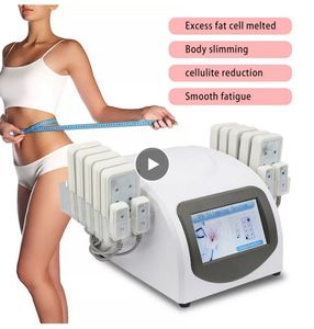 Portable Body Slimming Machine Liposuction Weight Loss 650nm Diode Laser 14 Lipo Pads Beauty Massage Equipment