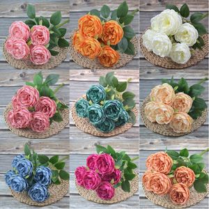 Artificiale Peonia Tea Rose Fiori Camelia Seta Fiore finto flores per la decorazione di nozze giardino domestico fai da te
