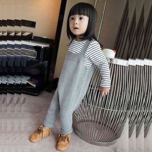 Spring Brand Style Baby Overalls 0-5yrs Boys Girls Cotton Harem Knitted Pants Kids Toddlers PP 210429