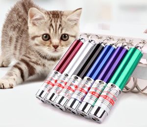 200PCS Creative Funny Pet Led Laser Cat Toy Cat Pointer Pen Interaktiv leksaksdjur levererar slumpmässig färg