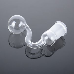 Heady Glass Pipes Mini Glass Pyrex Oil Burner Pipes Bent Type Oil Burner Pipe Clear Smoking Hand Pipe SW40