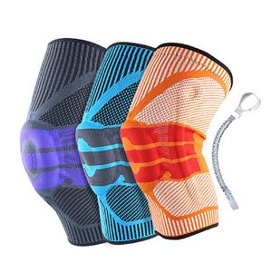 The Latest Design Sports Knee Pads Silicone Spring Knitted Running Basketball Climbing Protective Gear Elbow &