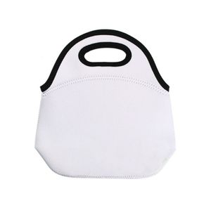 Sublimazione Borsa da pranzo in neoprene vuoto studente Utensili da cucina dispositivo di raffreddamento Isolamento in gomma cibo per bambini scatola portatile borse regali per bambini