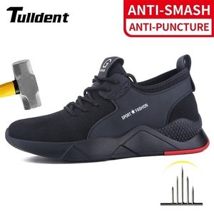 Workety Sapatos Homens Boot Aço de Tee Cap Snekers Snekers Puncture Proof Crash Light Wear Resistente Qualidade Industrial 211217