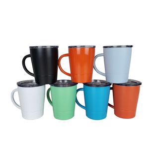 Bicchieri per bambini Sippy Bicchieri Tazza con manico Doppia parete isolata in acciaio inossidabile Bicchiere per bambini Mini bicchiere Coperchi a prova di fuoriuscite Facile da pulire Lavabile in lavastoviglie