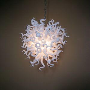 Nordic Glass Chandelier Wisiorek Lampy Lampy Oświetlenie Białe Kolorowe Przemysłowe Wiszące Lampa 32 przez 32 cali Luster Dla Nieletnich Sypialnia Kitchen Art Deco