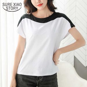 Fashion Lose Casual Casual Short Sleeve Plus Size O-Neck Damen Bluse Sommer Frauen Tops und Bluse Solid Women Shirt 8620 50 210527