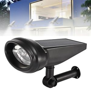 Zasilany słonecznym 4 LED Lawn Light Outdoor Wodoodporna Lampa Ścienna Korytarz Fixture - Ciepłe białe