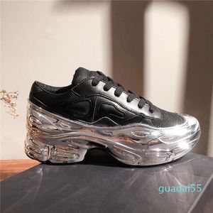 2024 Fashion-Mens Oversized Sneaker Silver sneaker dip effect Sole Sport Trainer Multicolor