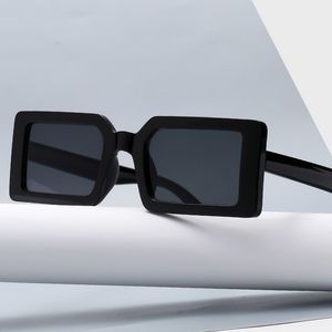 Fashion Square Frame Sunglasses Men and Women Brand Designer High-definition Small Color UV400 Sun Glasses with Box Cases