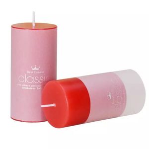 Candele profumate senza fumo Candele cilindriche classiche per compleanno, romantiche, per matrimoni, con colonna di cera per candeliere alimentare occidentale