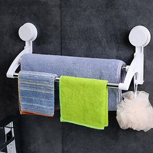 Wholesale small towel rack for sale - Group buy Towel Racks Powerful Double Suction Cup With Hook Stainless Steel Rack Small