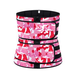 Premium Women Waist Trimmer Cincher Fitness Sauna Sweat Belts Slimming Body Shapers Girdle Belly Tummy Shapewear 9 Steelbones Zipper Closure DHL