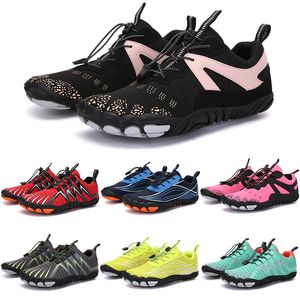 2021 Four Seasons Five Fingers Sports shoes Mountaineering Net Extreme Simple Running, Cycling, Hiking, green pink black Rock Climbing 35-45 color 116