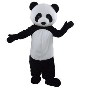 Costume della mascotte del panda di Halloween Personaggio dei cartoni animati di peluche di alta qualità per adulti Formato adulto Natale Carnevale Festa di compleanno Vestito operato