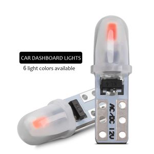 2 ADET Araba Dashboard Işıkları T5 3014 2 SMD Plaka Işık Okuma Göstergesi Paneli Lamba İç Işık Hiçbir Polarite Beyaz 12 V