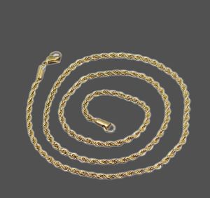 2022 Titanium Sport Accessories 8 styles Hip Hop 18K Gold plated chains necklaces Men's Cuban Box Snake Twisted Choker