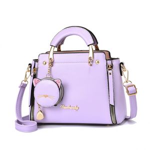 HBP Śliczne torebki torebki torby torebki kobiety portfele mody torebki torebka pu piankowca torba na ramię fioletowy kolor