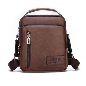 New Men Crossbody Bag Multi-function Shoulder s Handbags Large Capacity Split Leather for Man Messenger s Tote