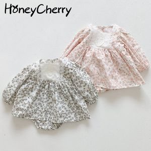 Odzież dziecięca Ubrania Baby Leotard Kwiatowe Body Dziewczyna 210515