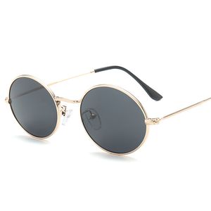 Мода овальные маленькие солнцезащитные очки роскошный круглый цвет цвет океан UV400 линз мужские женские бренд дизайн солнцезащитные очки высокое качество с коробками