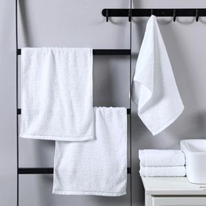 Towel 5Pcs White Bamboo Fiber Bath Towels Absorption No Irritation El Washclothes Home Bathroom Soft Face Serviette De Bain