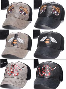 2021 Partihandel Designer Mens Baseball Caps Brands Tiger Head Hats Bee Snake Broderade Bone Men Kvinnor Casquette Sun Hat Gorras Sport Mesh Cap