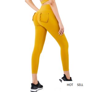 Melody Spodnie fitness dla panie aktywne z kieszeniami Siłownia Legginsy Hurtownie Ubrania Działa Out Female Fashion Stretch Sports