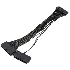 24 Pin 20+4pin power supply Dual PSU Extension Cable for ATX Motherboards miner psu-cable