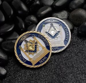 Presentes Outras artes e artesanato misturam 4 pçs / lote caridade e esperança medalhas maçônicas moedas maçonaria distintivo colecionador orgulhoso freemason desafio coin.cx