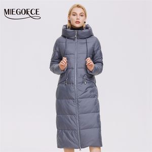 Miegofce Winter Women's Long Brand Parkas Högkvalitativ Kvinnors Termisk Coat Bomull Jacka D21894 211007