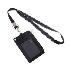 Wallets Business ID Badge Coin Purse Holder Neck Strap Lanyard Keychain
