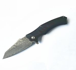 Специальное предложение Black Flipper складной нож VG10 Damascus Steels лезвие стальной лист + G10 ручка открытый кемпинг походные шариковые подшипники складки