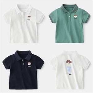 Erkek t-shirt çocuk karikatür polo gömlek yaz giyim bebek erkek kısa kollu 1014 05 210622