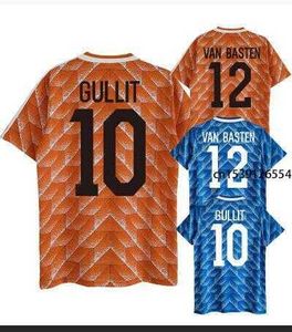 클래식 1988 레트로 반 바스텐 티셔츠 2020 GULLIT Personalized GULLIT #10 H1020