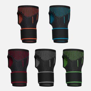 Outdoor Sports Knitting Wrist Supports Compression Straps Palm Brace Splint Guards Support Protector Weightlifting Weight Lifting Fingerless Gloves