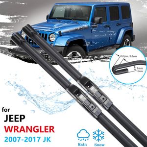 for Jeep Wrangler JK 2007~ Wiper Blades Front Window Windscreen Windshield Wipers Car Accessories 2008 2009 2015