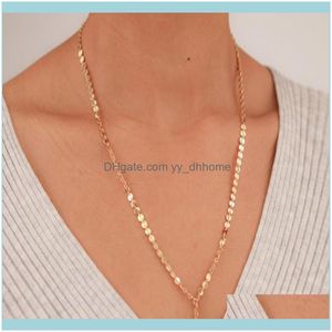 Catene Collane Pendenti Jewelrychains Il modello, In semplice albero della vita, Collana a catena lunga, Collana con ciondolo Donna Drop Delivery 2021