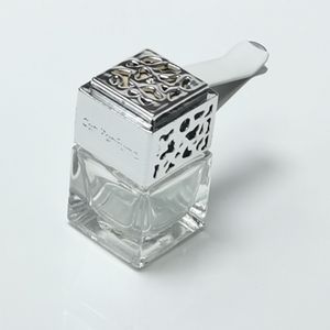 empty glass car fragrance reed diffuser bottle perfume vent clip air fresher diffuser bottles