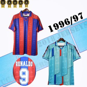 Thai 1996 1997 Giovanni Ronaldo deplasman Retro futbol formaları Camiseta de futbo 96 97 Classic Tailandia Quaersey formalarını